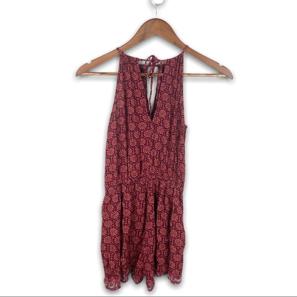 AEROPOSTALE Small Bohemian Romper Tie Back - Picture 2 of 10